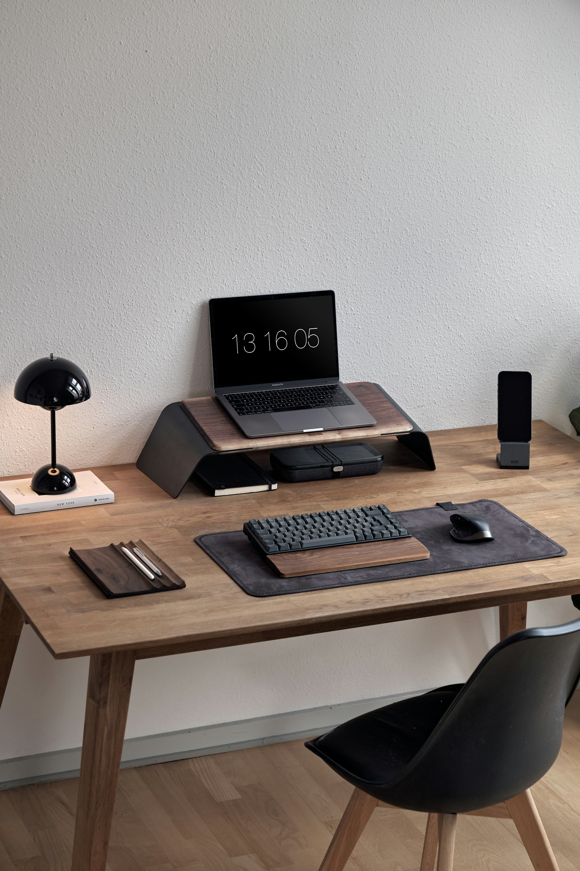 A laptop on a clean desk with minimal distractions