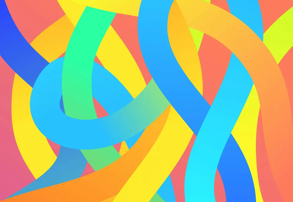 A colorful spiraling abstract pattern