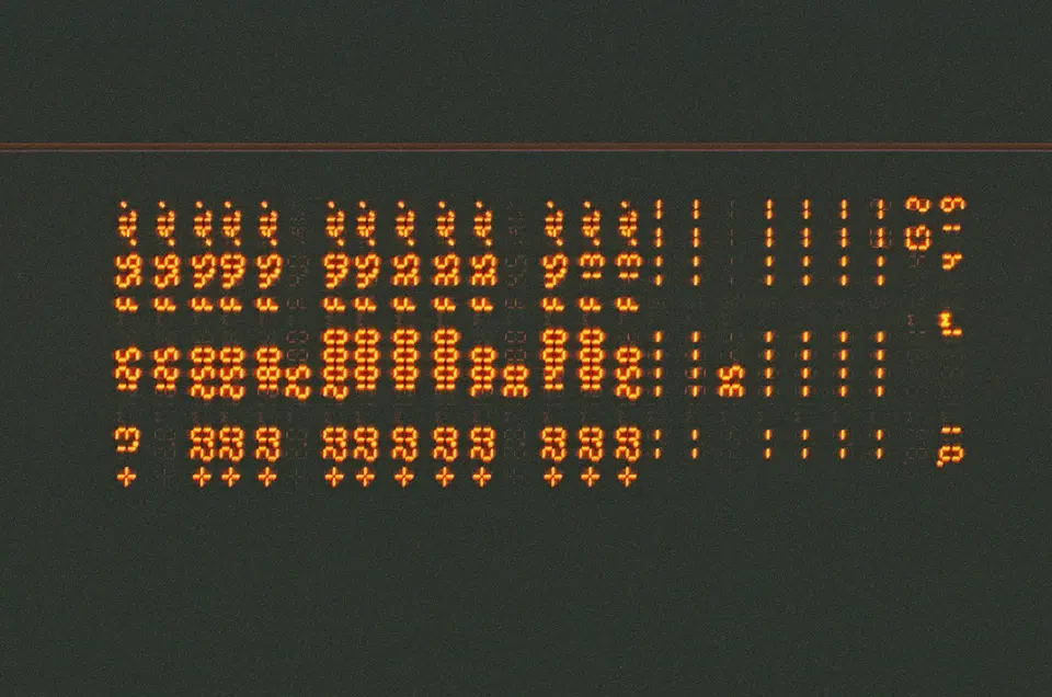 A close up of a sign with numbers on it